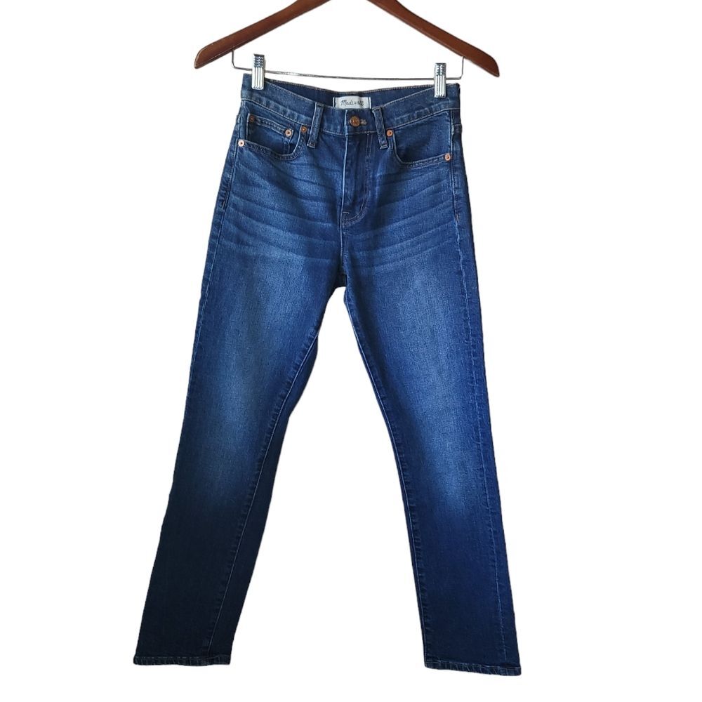 Madewell Cruiser Stright Medium Wash Denim Crop Jeans 24